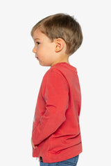 Long Sleeve Organic Cotton T-Shirt Rose Orange