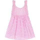 Daphne Booti Print Flutter Sleeve Dress, Pink