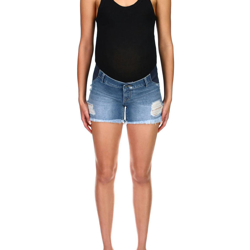 Karlie Boyfriend Maternity Jean Short | Sprawling