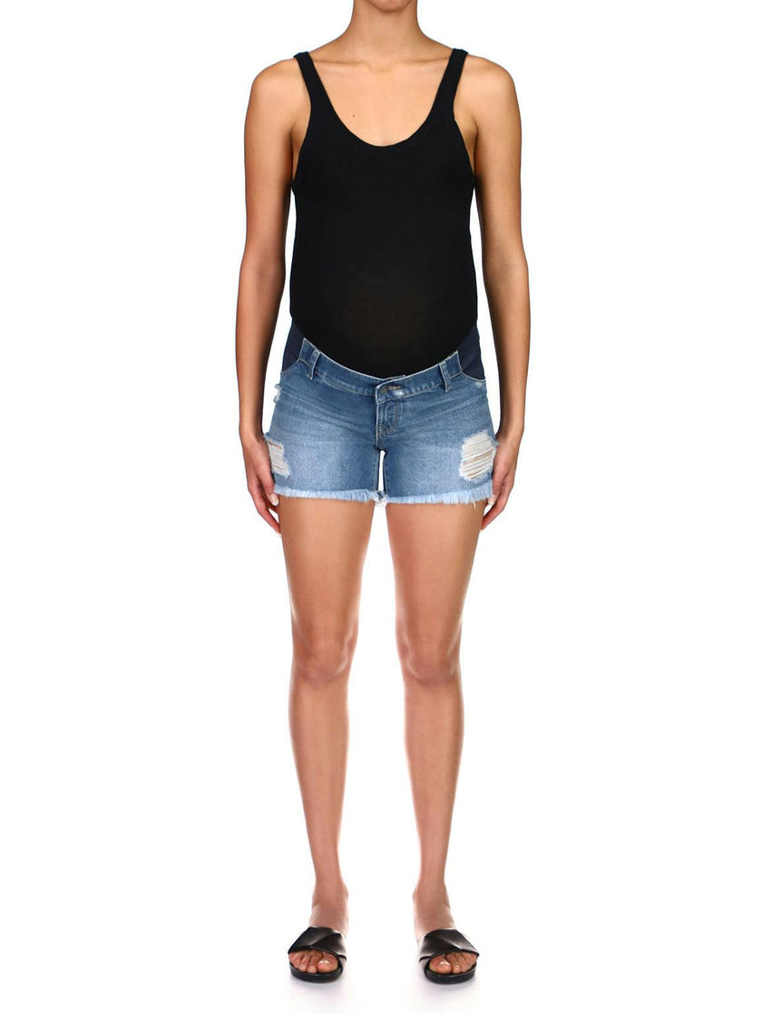 Karlie Boyfriend Maternity Jean Short | Sprawling