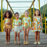 ORQUIDEAS NARANJA - SUN LONGSLEEVE BIKINI