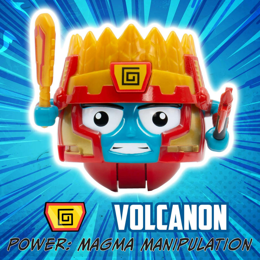 Battle Ballz: Training Pack - Volcanon - Weapon Wielding Toy Aztec Warrior