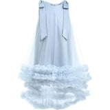 Violeta Sleeveless Ruffle Overlay Dress