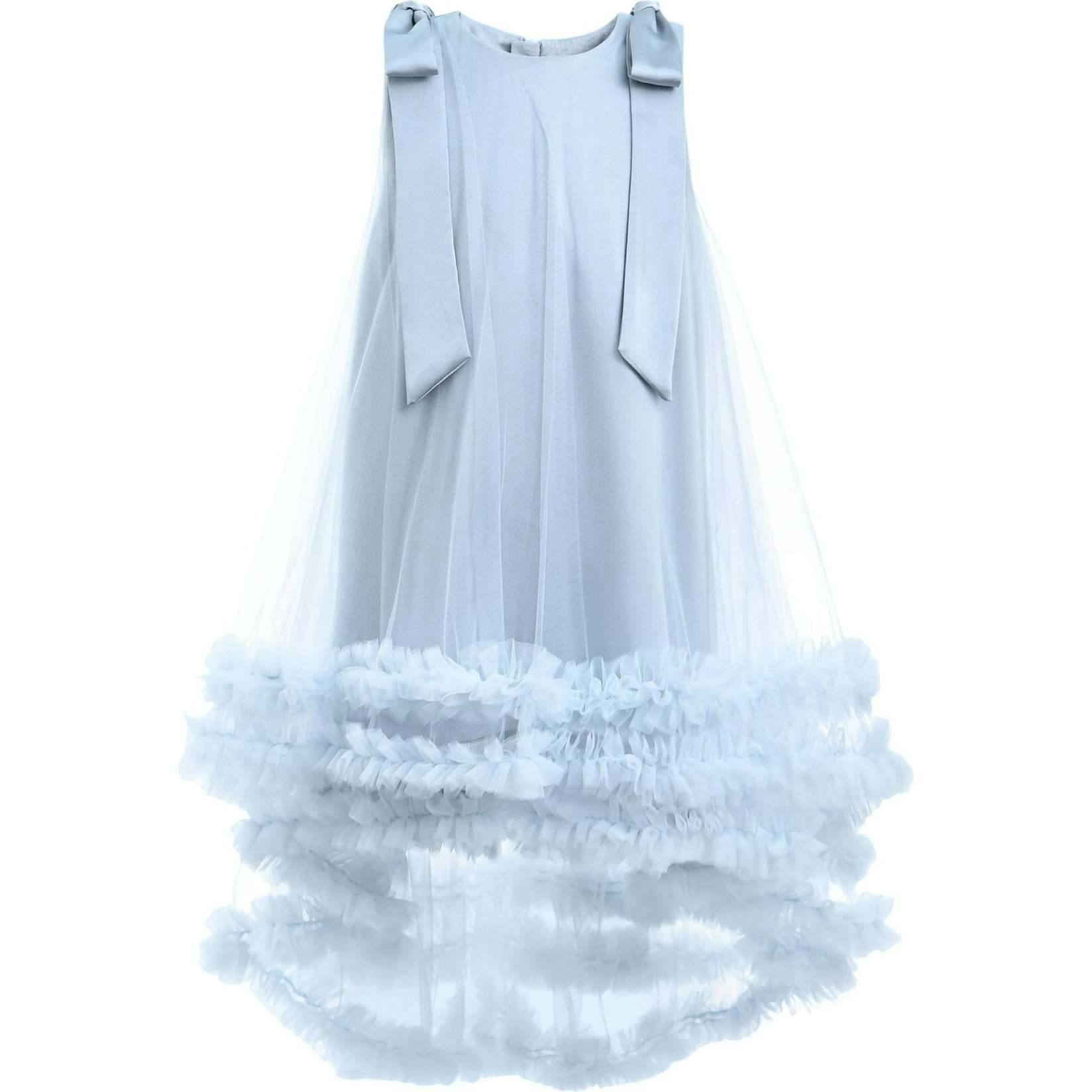 Violeta Sleeveless Ruffle Overlay Dress