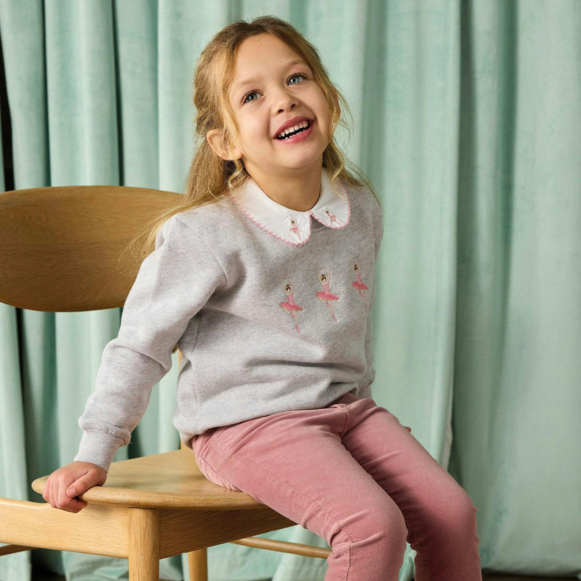 Ballerina Embroidered Sweatshirt