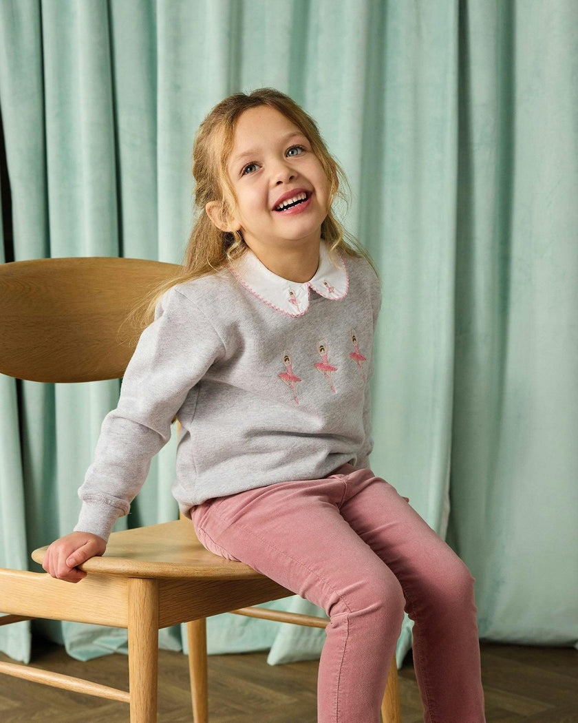Ballerina Embroidered Sweatshirt