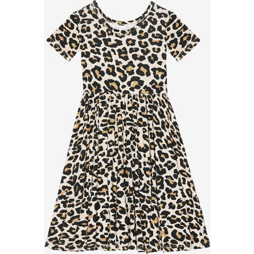 Lana Leopard Tan Twirl Dress