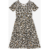 Lana Leopard Tan Twirl Dress