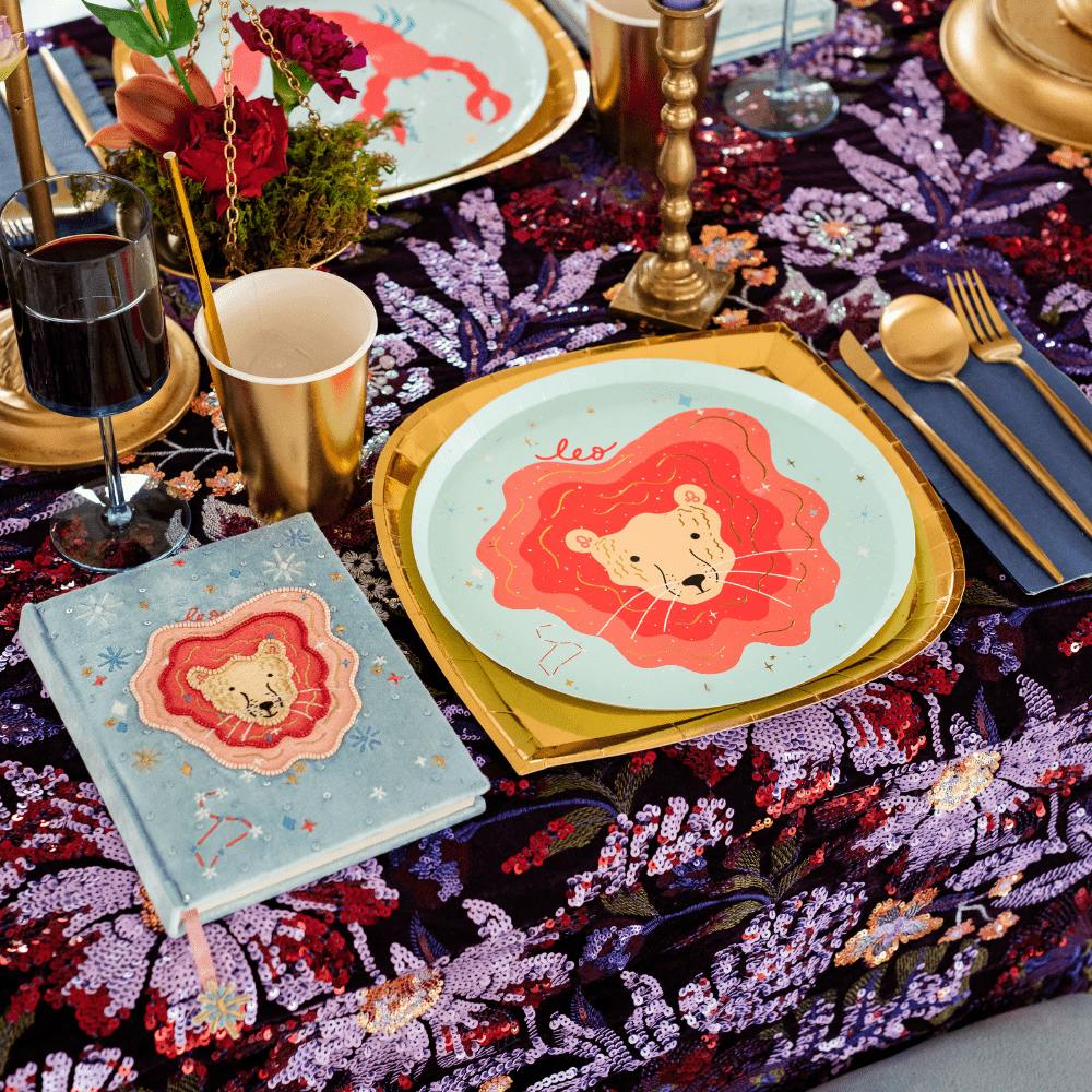 Zodiac Leo Dinner Plates