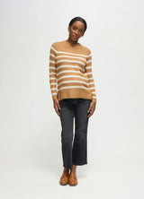The Softline Side Zip Stripe Maternity and Nursing Sweater