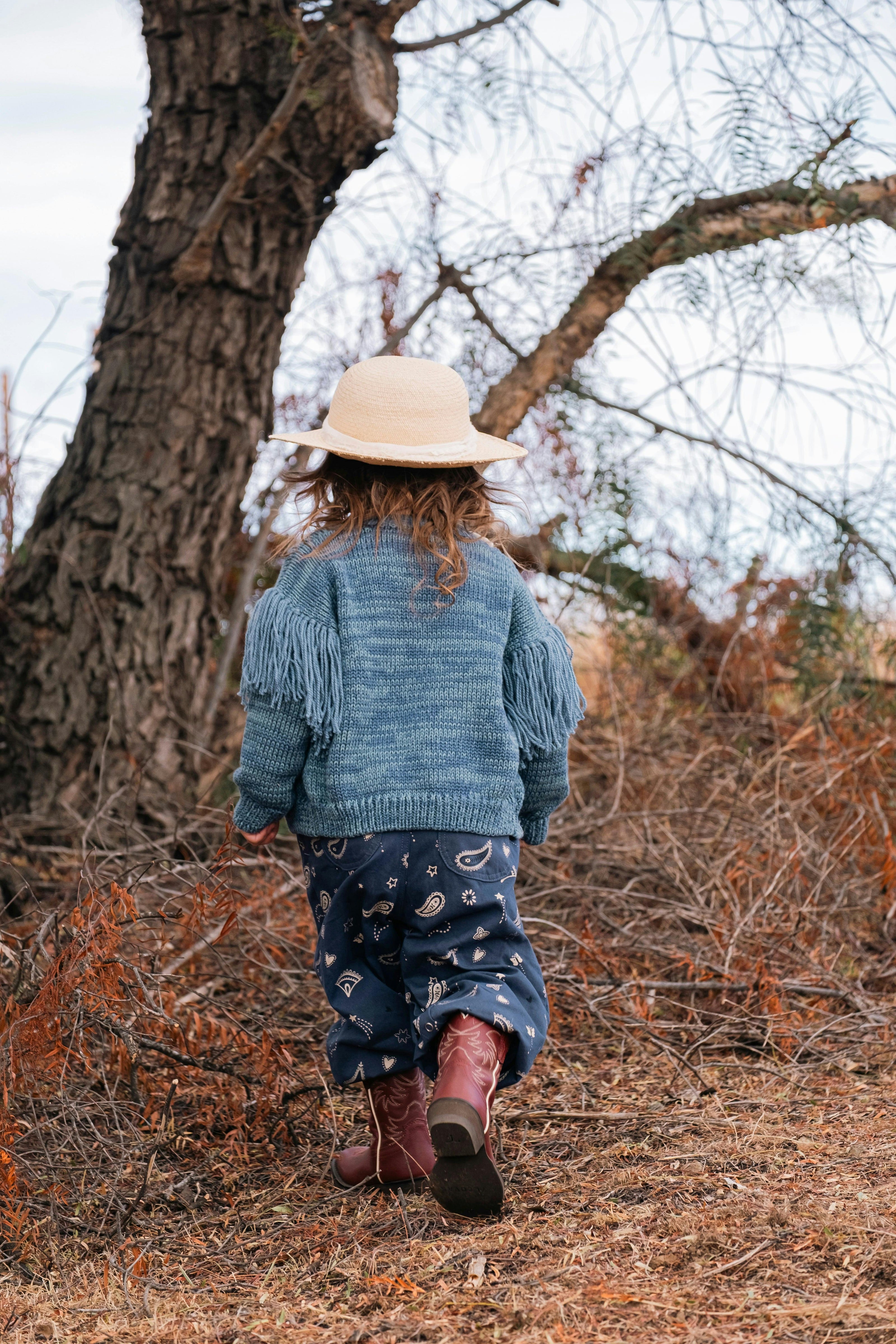Fringed Cardigan in Luna Blue