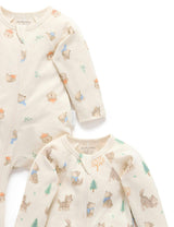 Printed Zip Growsuit Pack Wolf Cub Print