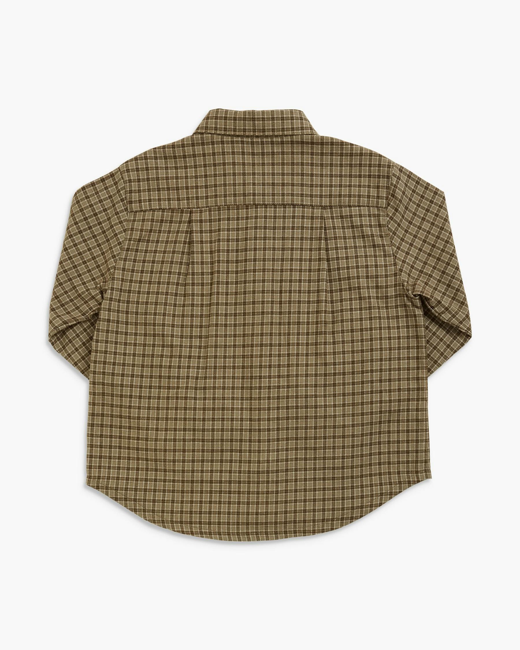Ralph Shirt Green Brown Check