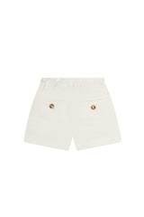 White Twill Shorts