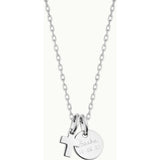 Personalized Mini Cross Necklace, Sterling Silver