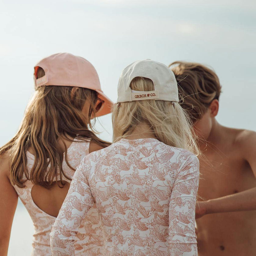 Long Sleeve Rashguard Ruffle Swimsuit | UPF + Recycled - Pegasus