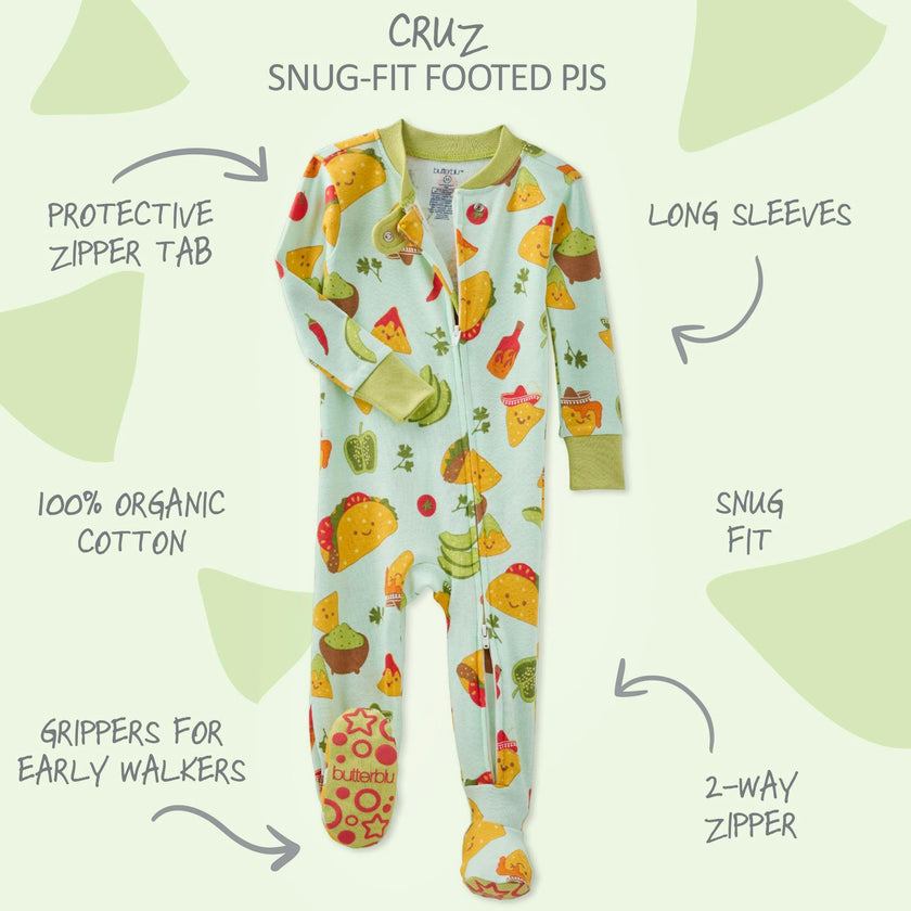 CRUZ Snug Fit Footed Sleeper