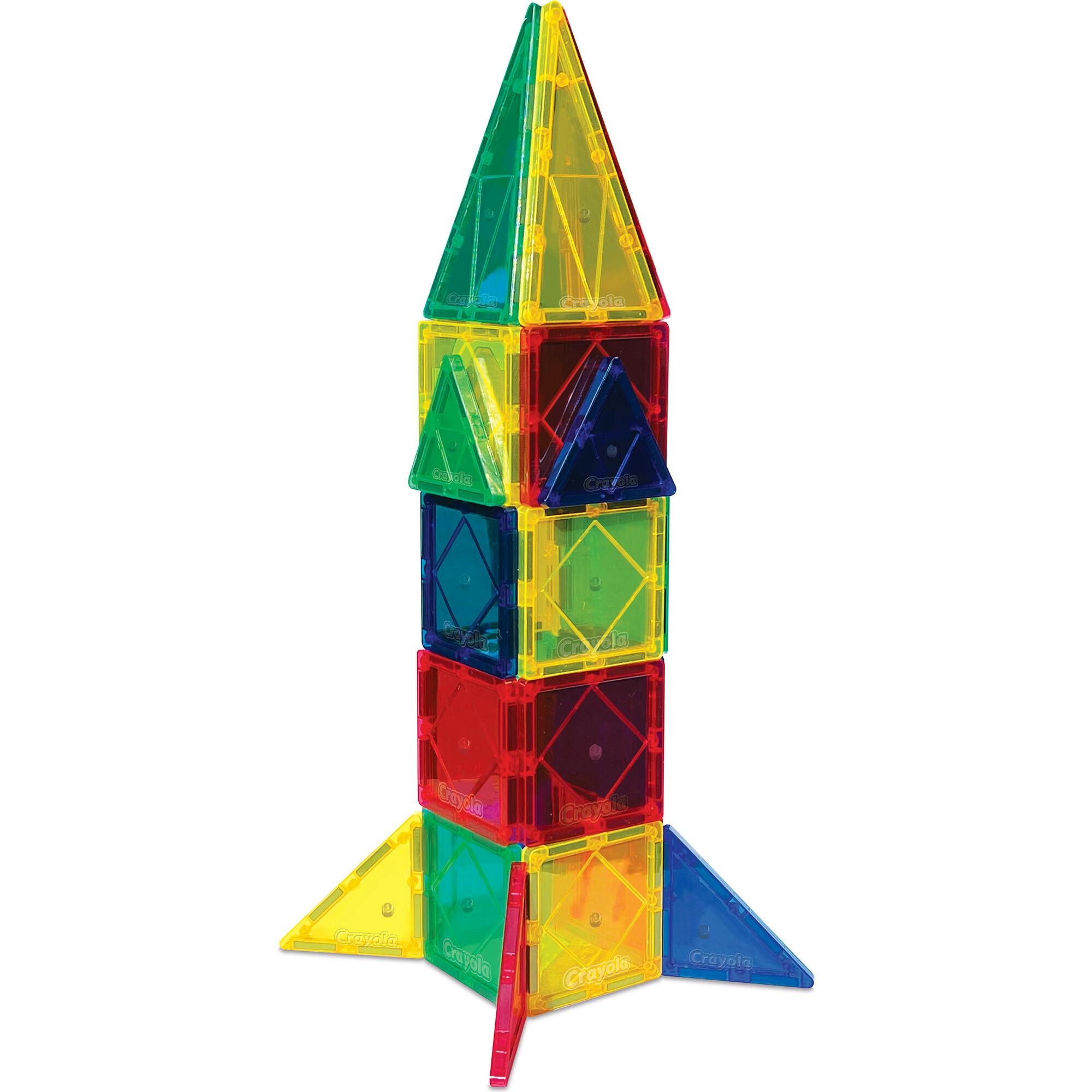 Crayola Bold & Bright Magnetic Tiles 40 Piece Set