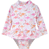 UPF 50+ Alissa Infant Ruffle Rash Guard Swimsuit