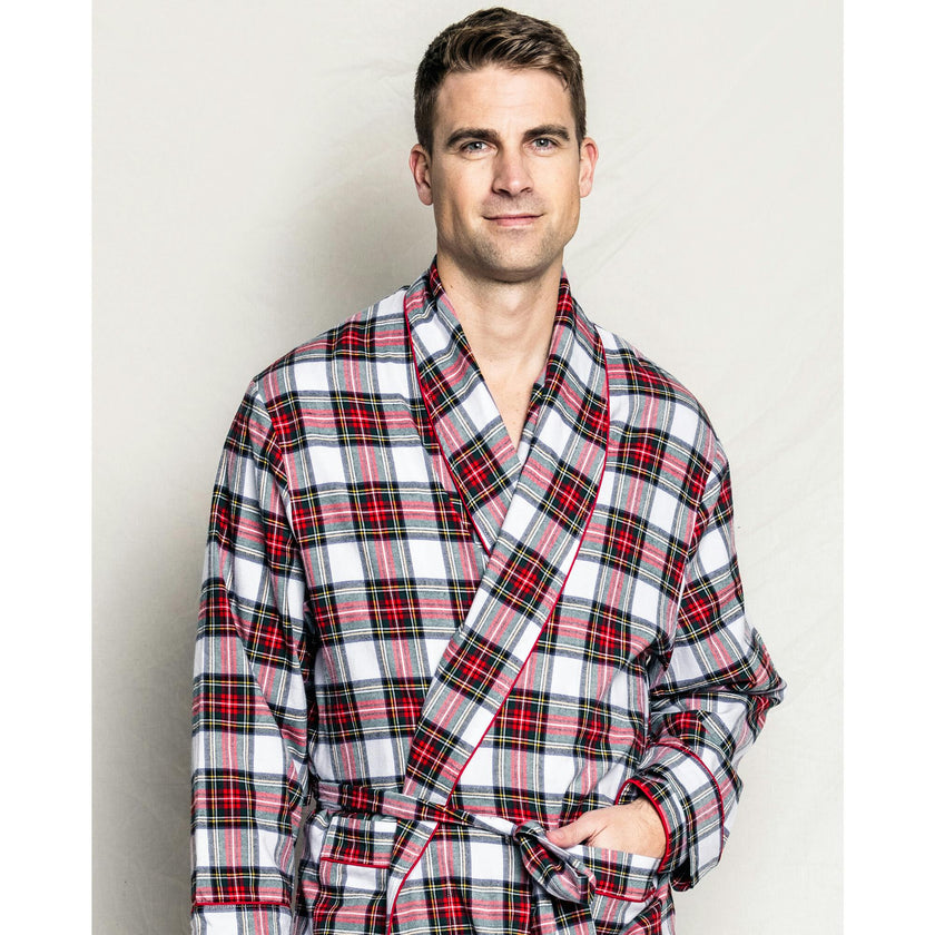 Men's Pima Robe in Navy