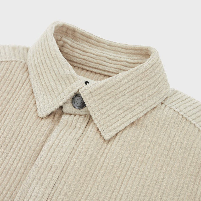 Organic Cotton Oversized Corduroy Shirt Jacket