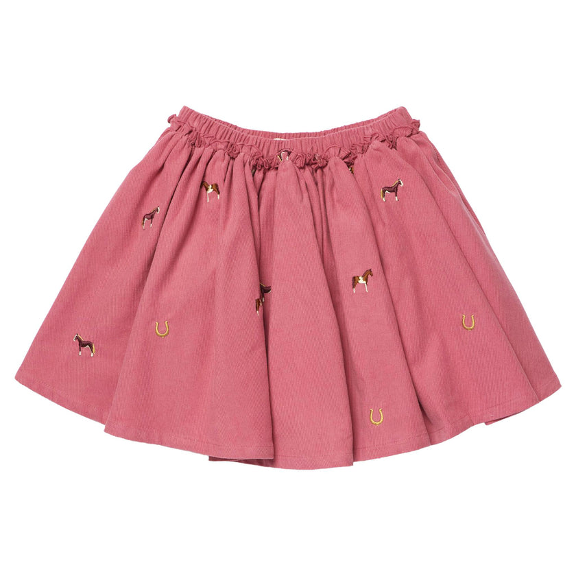 Girls Gianna Skirt - Horse Embroidery