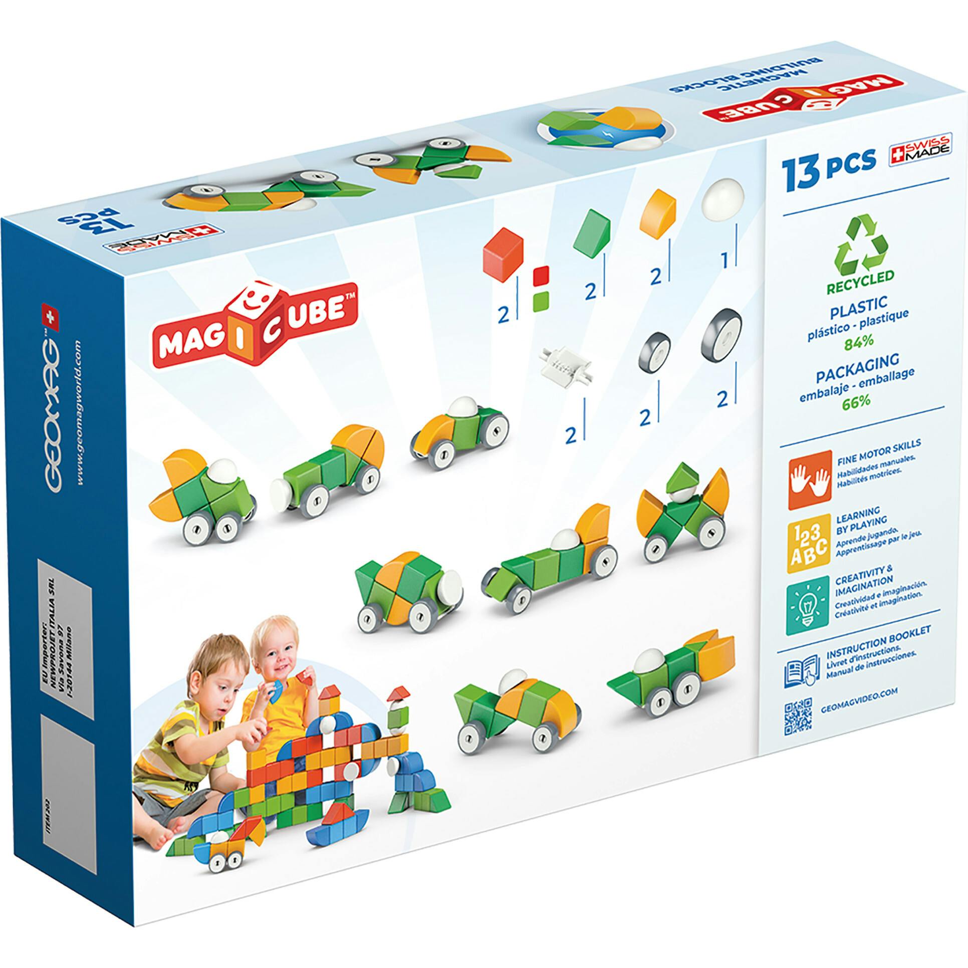 Magicubes Shapes Recycled, 13 Pieces - 1-5Y