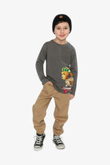 Long Sleeve Organic Cotton T-Shirt Dark Grey