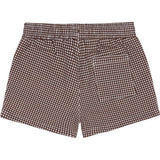 boys cocoa gingham ultra-soft twill shorts