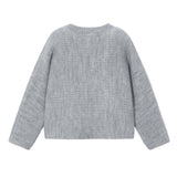 Gray Pearl Knit Sweater