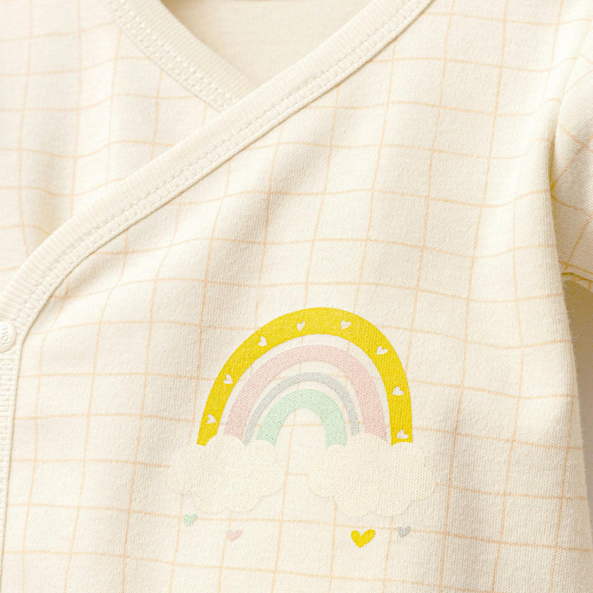 Peach Rainbow Bodysuit Outfit