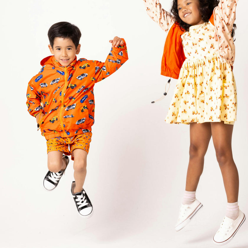 Max Reversible Rain Jacket Windbreaker, Hot Rod
