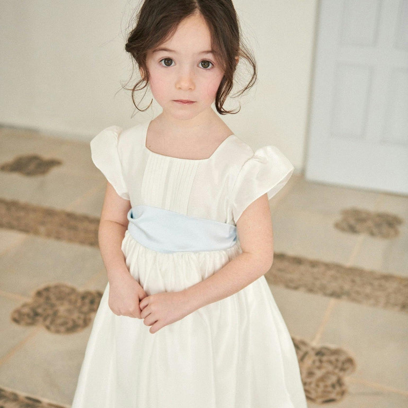 Ivory Emilie Silk Ceremony Girl Dress