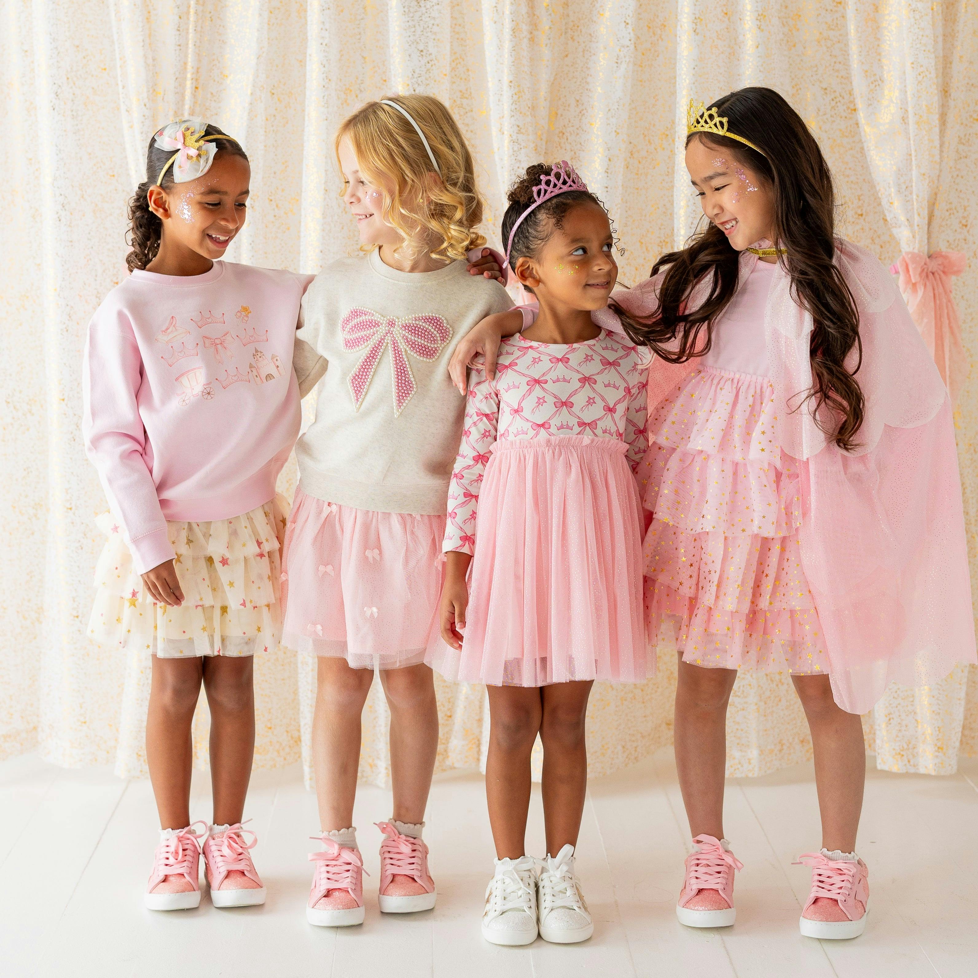 Pretty Pearl Tulle Bow Headband
