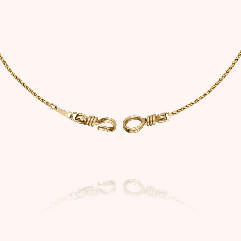 Rope Chain Necklace, Yellow Gold Filled