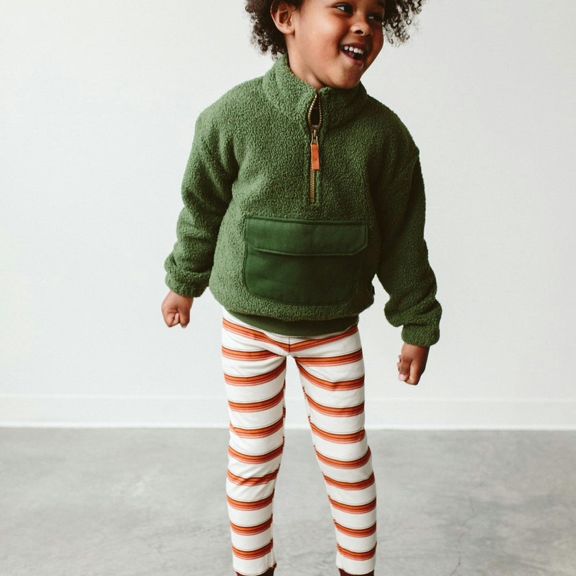SHERPA ZIP PULLOVER | SPRUCE