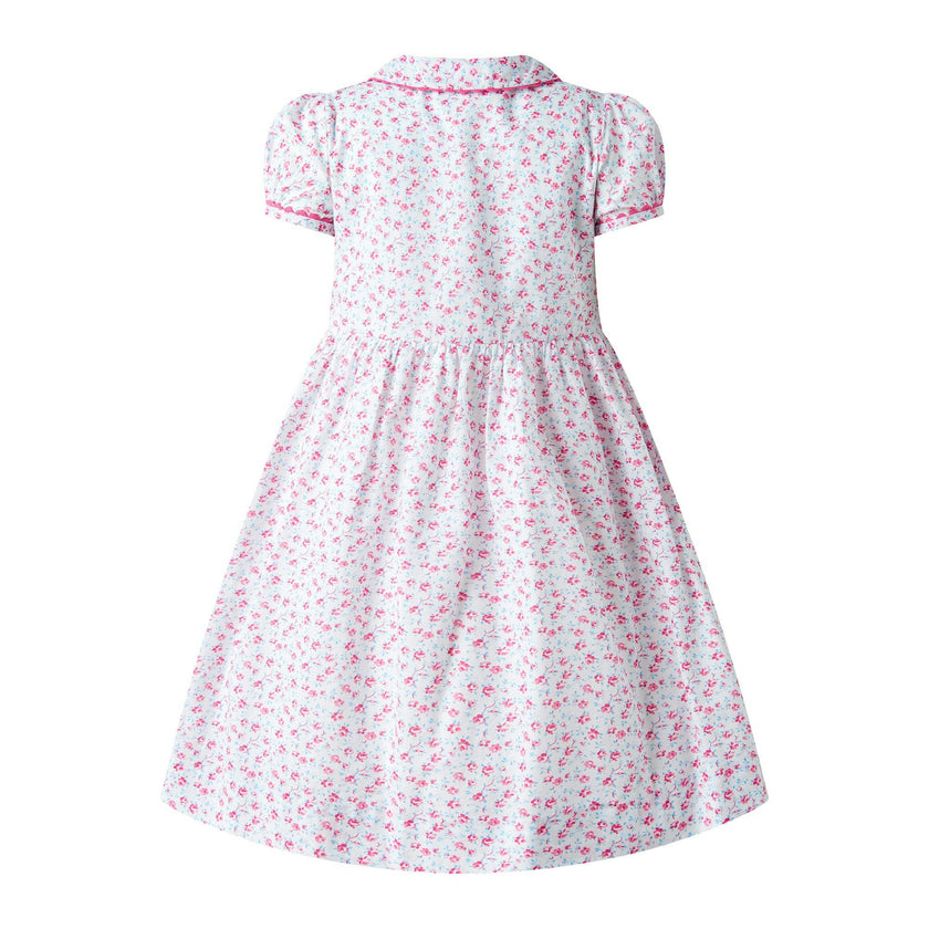 Floral Smocked Button-Front Dress