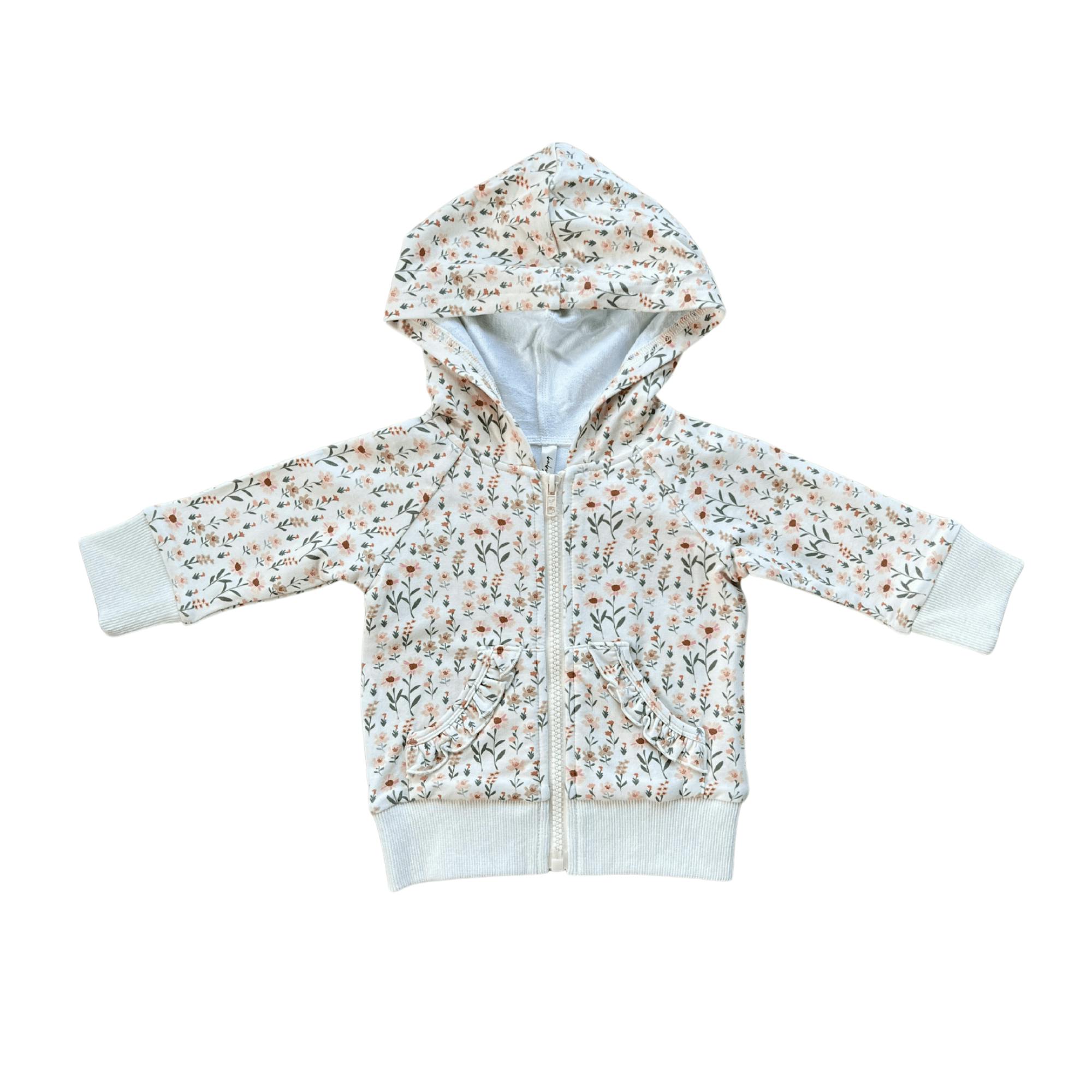 Girl's Hooded Jacket Botanical