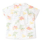 BONPOINT Gerald Island Print Poplin Baby Shirt