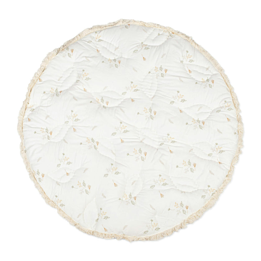 Willow Dainty Leaf Cotton Quilted Baby Play Mat