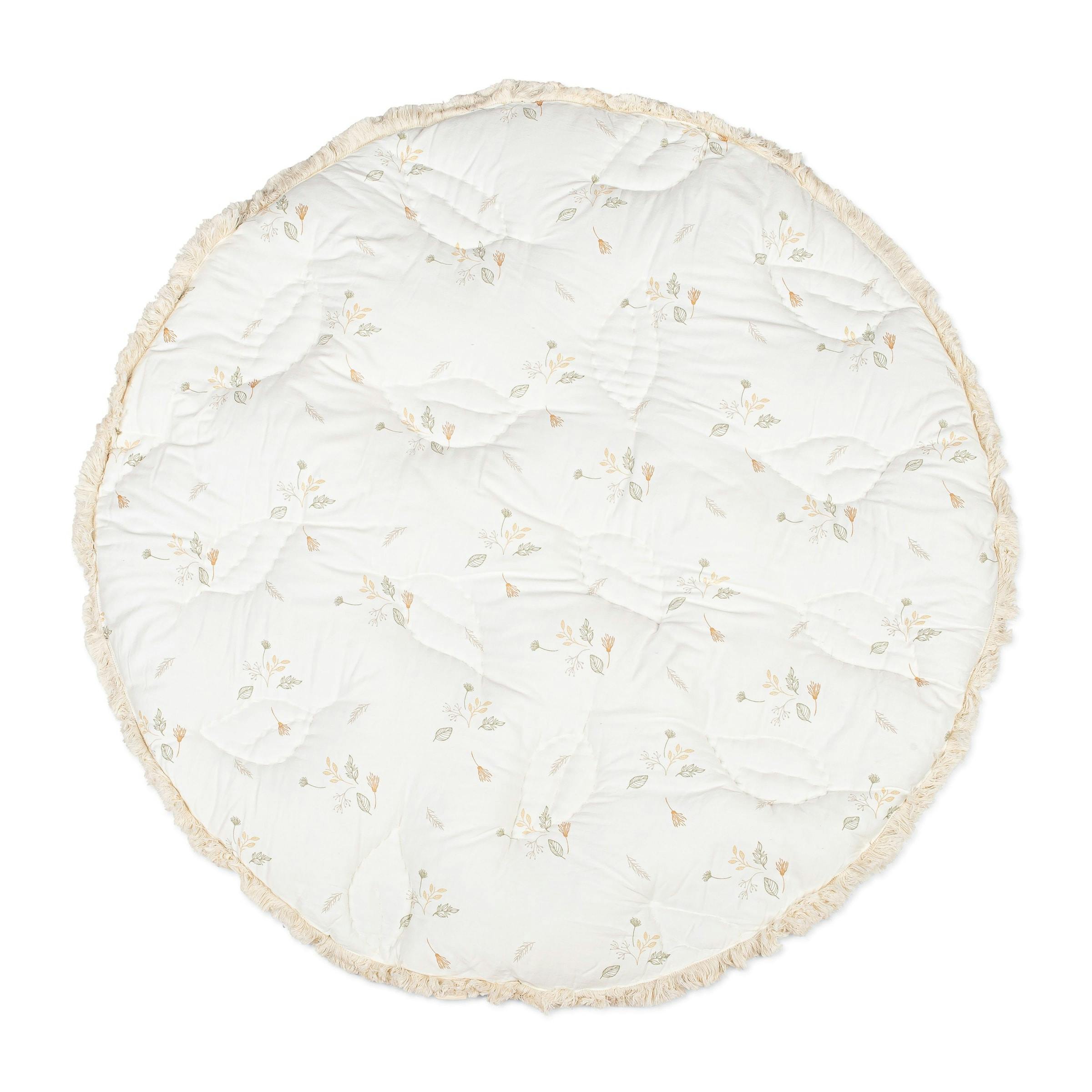 Willow Dainty Leaf Cotton Quilted Baby Play Mat