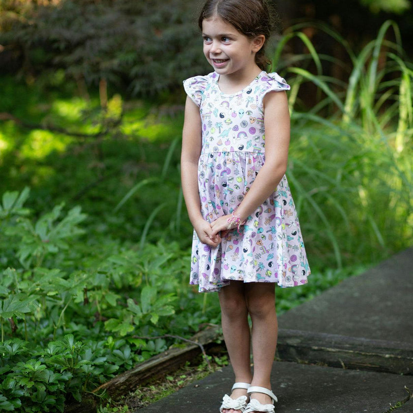 Racer Back Twirly Dress in 90s Toys