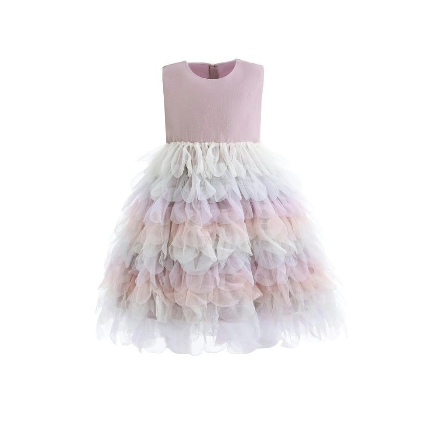Purple Multi Ruffle Layla Dress