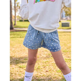 Rocker Crystal Denim Shorts