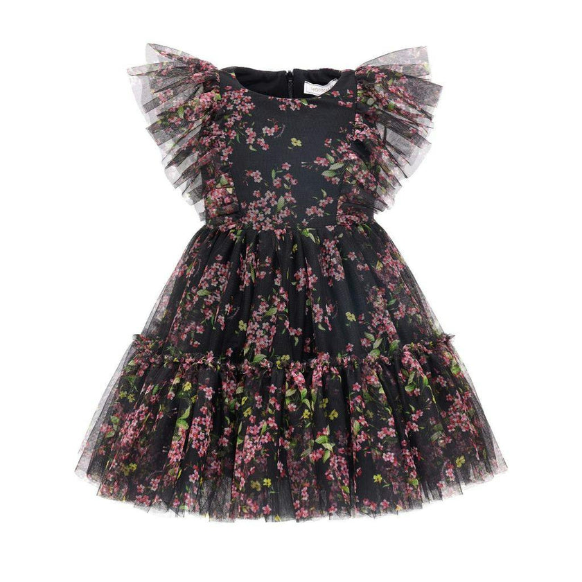 Floral Print Tulle Dress