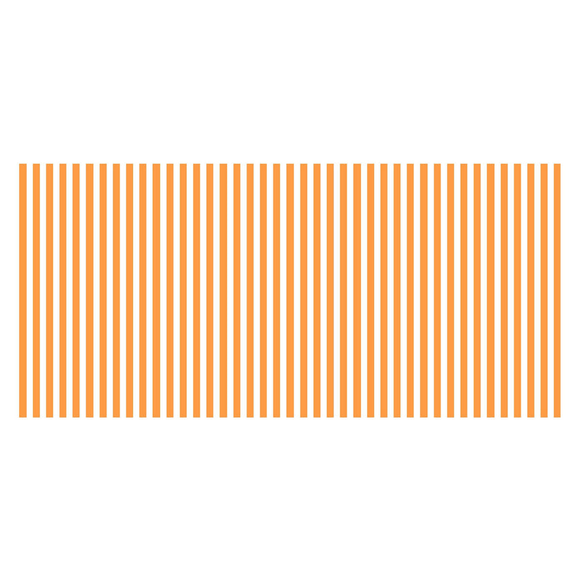 Orange Striped Tablecloth