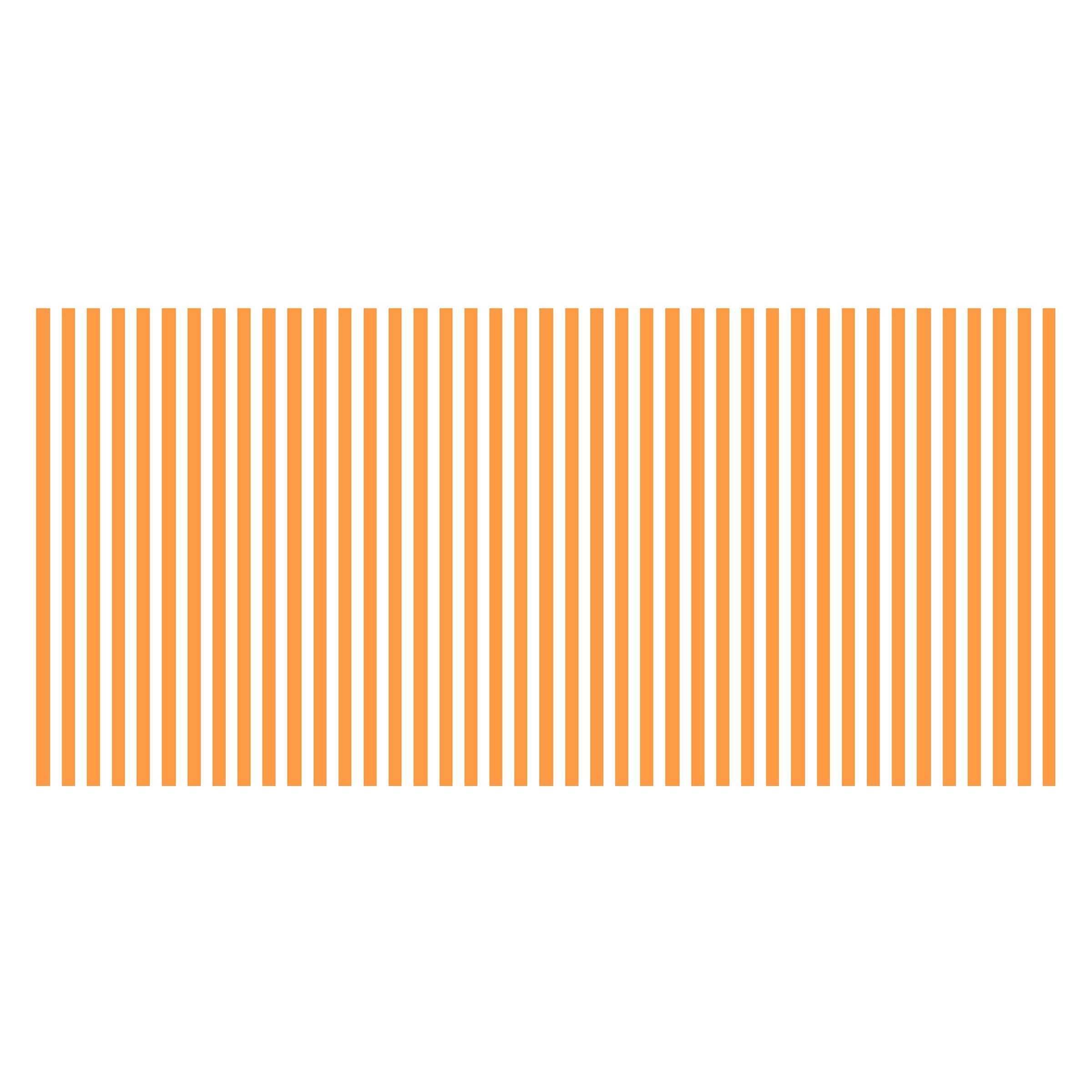 Orange Striped Tablecloth