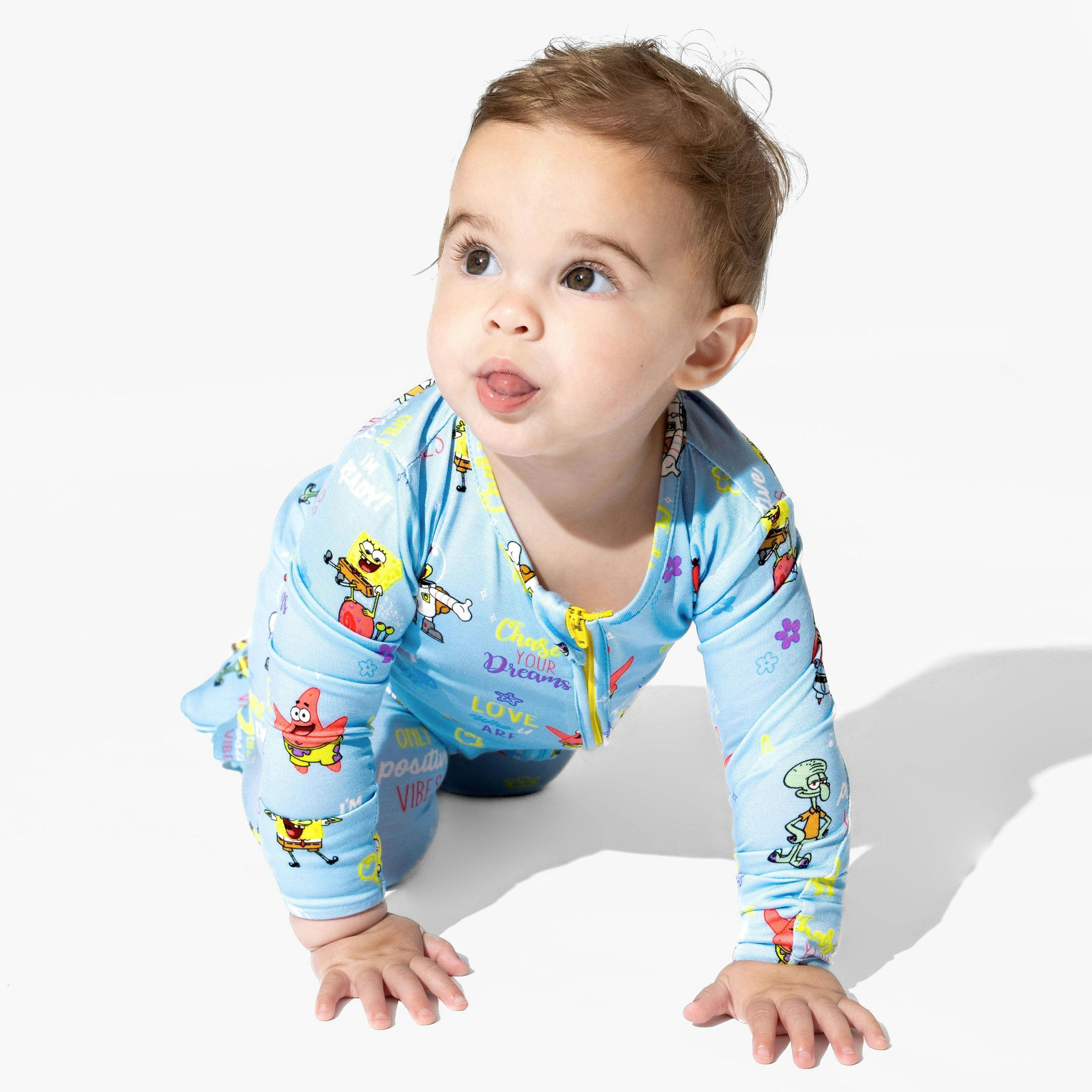 SpongeBob SquarePants: Good Vibes Bamboo Convertible Footie