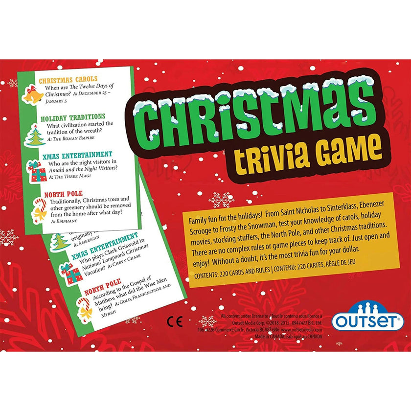 Outset Media Christmas Trivia Game