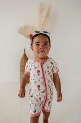 Summer Zip Romper Mermaid